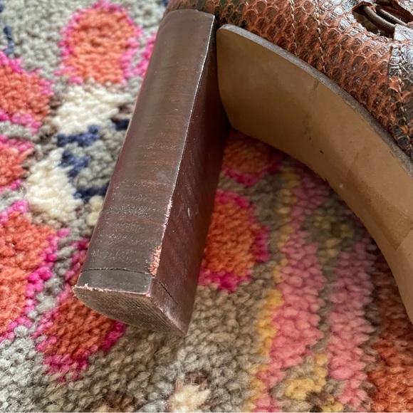 Free People Snakeskin Marietta 4” Heeled Boot Cutout - Picture 9 of 9